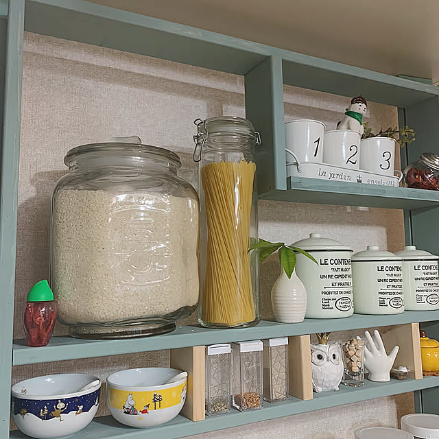 1×4材,ミルクペイント,米　虫除け,一番好きな場所,丁寧な暮らしがしたい,いいね！ありがとうございます◡̈♥︎,フォローお気軽にしてください♡,コメントお気遣いなく♡,フォロワーさんに愛❤︎感謝,2020年,4月３０日,生活感,On Walls Samの部屋