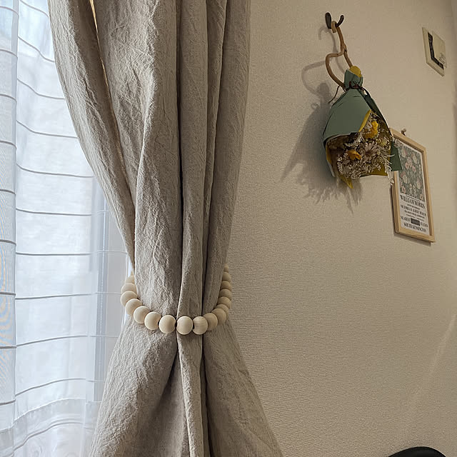 ウッドビーズ,韓国,ハンドメイド,無印良品,韓国インテリア,ウィリアムモリス,DIY,ダイソー,❤︎ありがとう,ねこのいる日常,カフェ風,雑貨,フェイクグリーン,ナチュラル,Lounge mimiの部屋