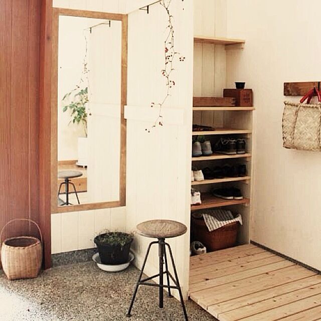 Entrance,DIY,玄関収納 makoroの部屋