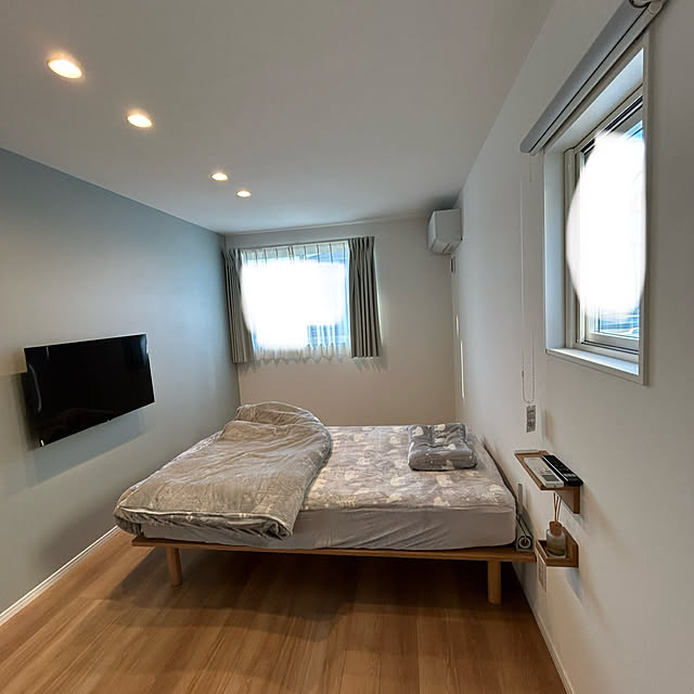 Bedroom,ニトリ,無印良品,壁につけられる家具 winnieの部屋
