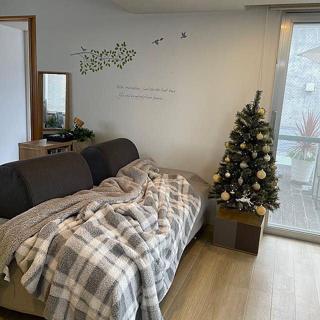 Lounge,ブランケット,グレーインテリア,IKEA,DIY,ビタフィー lecielの部屋