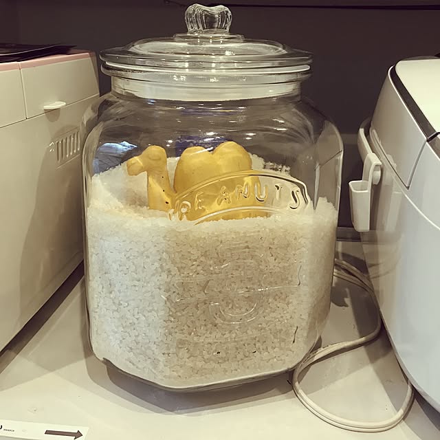 Kitchen,つや姫,ラクダ,ガラスキャニスター,ガラスジャー,注文住宅,住友不動産,家のテーマが迷子,パナソニック flowerpot-yuの部屋