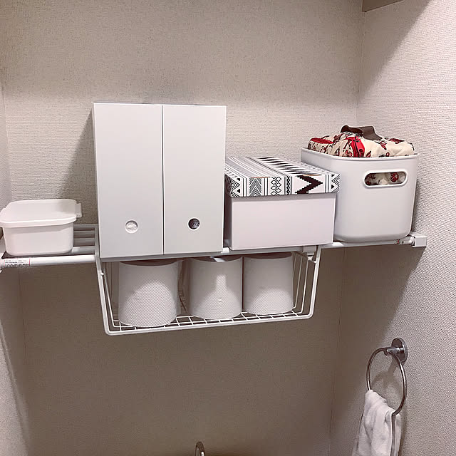 キャンドゥ,トイレットペーパー収納,セリア,3COINS,狭くてもあきらめない,賃貸でも楽しく,せまくても諦めない!,100均,無印良品,Bathroom,ニトリ DOTの部屋