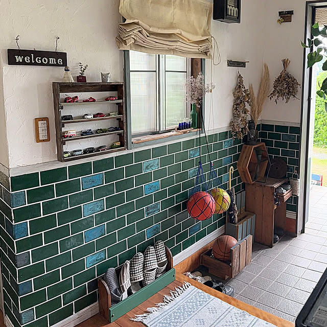 Entrance,DIY,レトロ,ナチュラルインテリア,ありがとうございます,カフェ風インテリア,いつもありがとうございます！,コメントお気遣いなく,YouTubeチャンネルあります,フォロー大歓迎♪,いいね＆フォローありがとうございます♪,IG→burubon_urrk,うららか☆ものづくりCafe,わが家の夏のキロク,漆喰 burubonの部屋