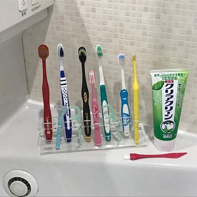 海南ブランド,歯ブラシ,歯間ブラシ置き場,歯ブラシホルダー,歯ブラシスタンド,Bathroom chiareruの部屋
