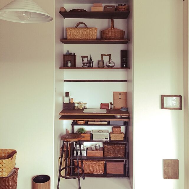 My Shelf,クローゼット改造,パソコン,古道具,ナチュラル,雑貨,DIY satomisatoの部屋