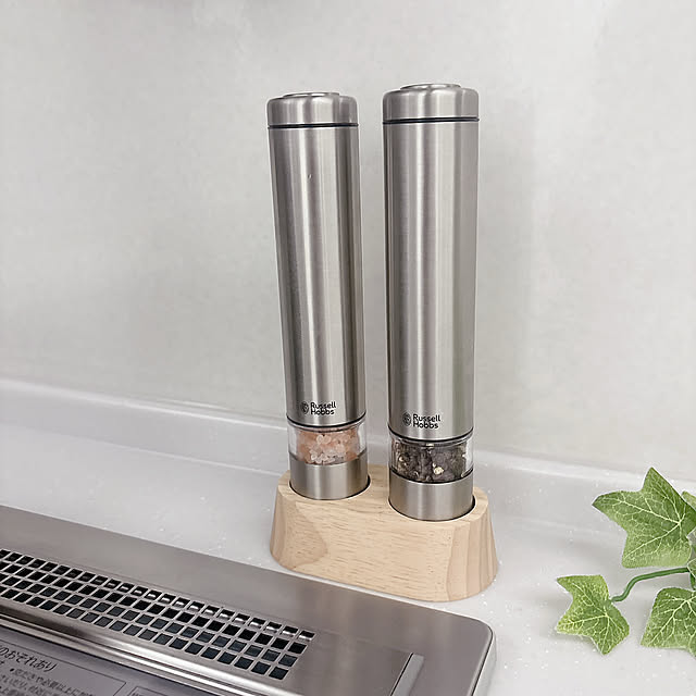 Kitchen,電動ミル,キッチン,Russell Hobbs電動ミル,Russell Hobbs,ラッセルホブスの電動ミル,ラッセルホブス,ソルト＆ペッパーミル電動,ソルト＆ペッパーミル,ソルト＆ペッパー,新生活,インテリア,雑貨,一人暮らし,平屋,平屋暮らし tomatoの部屋