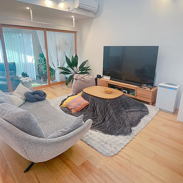 Lounge,こたつ,秋色インテリア,無印良品,ナチュラル,グリーン,癒し,ときめきアイテム YUKOの部屋