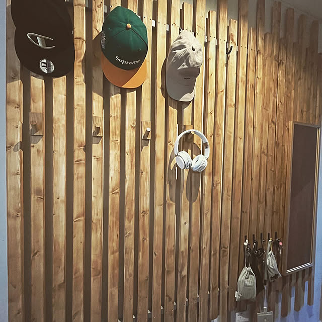 格子壁diy,DIY,狭小住宅,Entrance masamasaの部屋
