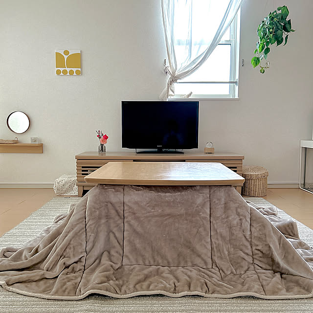 Lounge,ベルメゾン,こたつ布団,楽天で買ったもの,賃貸,賃貸アパート,見て頂き感謝です♪,いいね！コメントありがとうございます☆,子どものいる暮らし,こたつ,メルトロ,masumiちゃんのファブリックパネル reichelの部屋