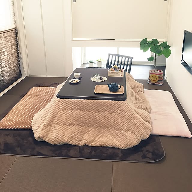 Overview,お掃除してお茶タイム。,久しぶりの晴れ...♪,グリーン増やしたい♪,100円SHOP,和室4.5畳,2017.1.18,こたつ,保存して頂きありがとうございます kiraraの部屋