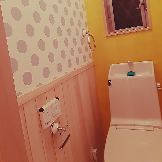 Bathroom,DIY,壁紙ペイント,壁紙,北欧 hacchiの部屋