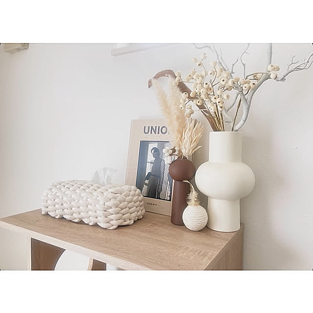 My Shelf,ティッシュケース,ドライフラワー,スリコ,THREEPPY,プチプラインテリア,建売住宅 hii--の部屋