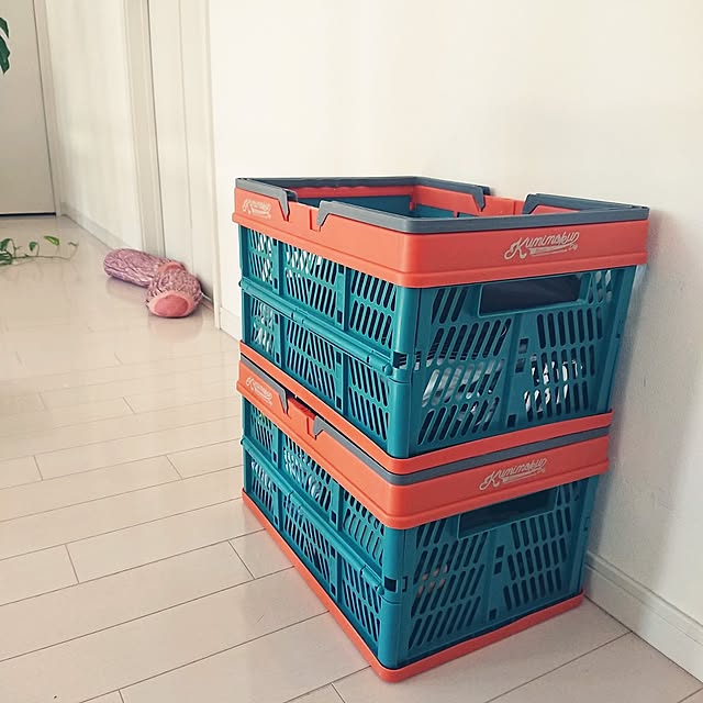 便利アイテム,アウトドア,カインズ,折り畳みコンテナ,洗濯物 urchinの部屋