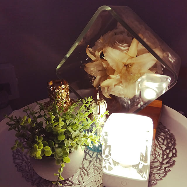 Bedroom,照明,北欧,ニトリ,IKEA,ホワイトインテリア,フェイクグリーン kairi777の部屋