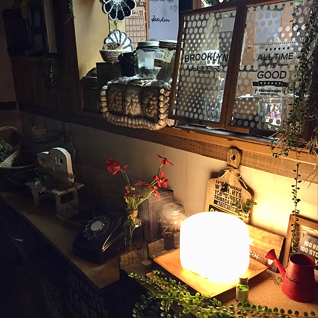 Lounge,黒電話,satopon ちゃんの作品♡,kotona ちゃんの気まぐれ角座♡,ショーケース DIY,無印良品アロマディフューザー,いつもいいね！ありがとうございます♪,皆さんのお陰で励みになってます♡,みんな大好き♡,フォロワーさんに感謝♡,プロフからミンネ行けます♡ yokochinの部屋