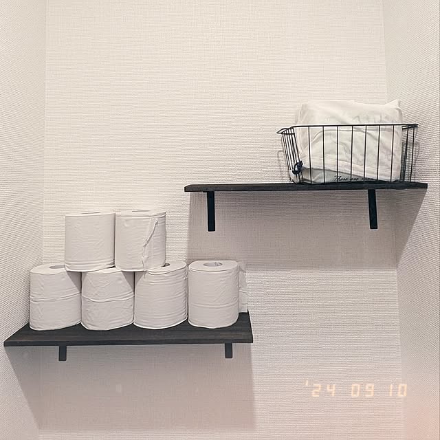 DIY,セリア,100均,トイレットペーパー収納,生理用品収納,Bathroom eChoの部屋