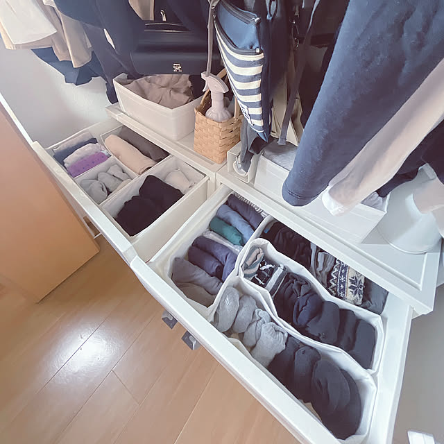 My Shelf,引き出し収納,IKEA,セリア,賃貸,2LDK,2人暮らし,賃貸でも諦めない！,『RCカントリー倶楽部☆』,心地よく暮らす工夫,物を増やさない,デコニーワイドチェスト,RoomClipショッピング akoの部屋