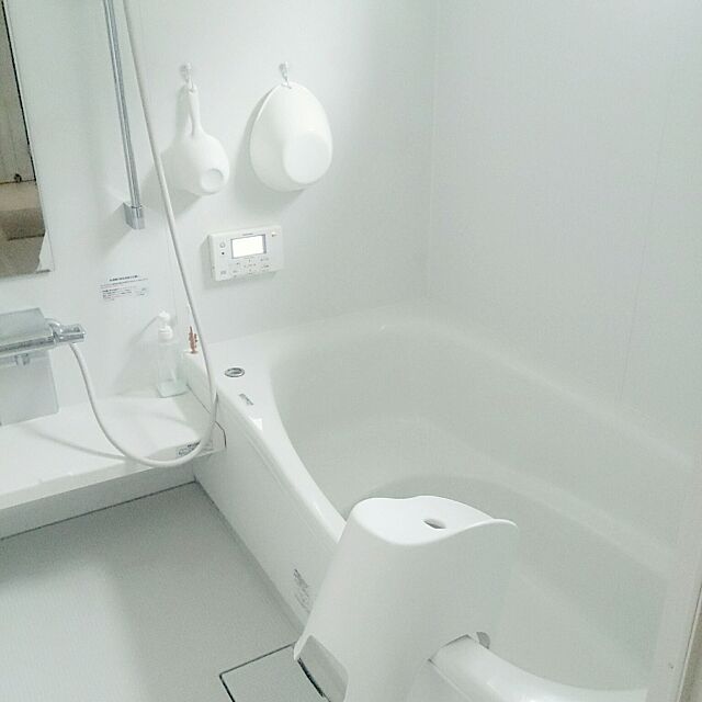 Bathroom,お風呂場,白が好き,こどもと暮らす。,カビ対策,IKEA,お風呂掃除,白のチカラ,100均 comiriの部屋