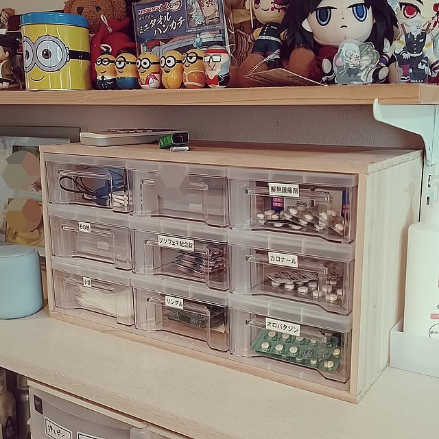 My Shelf,デスクラボプルケース,デスクラボ,DIY,薬収納,ダイソー,セリア soyokoの部屋