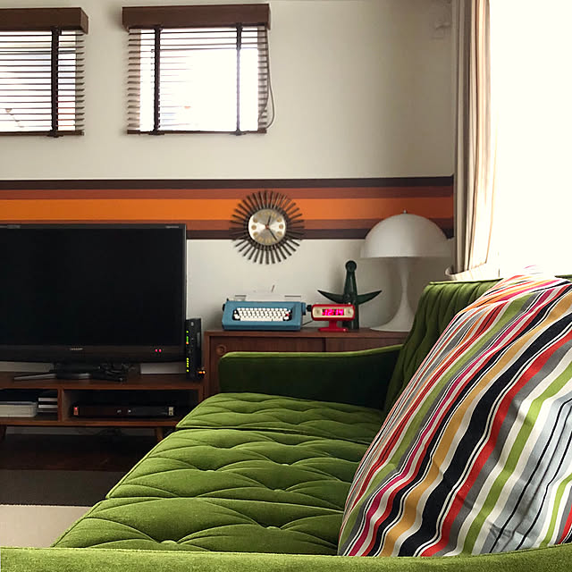Lounge,ダルトン,イケア75,ミッドセンチュリーモダン,ミッドセンチュリー,バリミ布教委員会,IKEA,mt CASA,太陽の塔,岡本太郎,カリモク60,WESTCLOX,パントン NK67の部屋