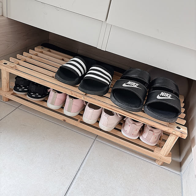 Entrance,靴箱DIY,靴箱,靴箱下スペース,DIY,5人家族 nicoの部屋