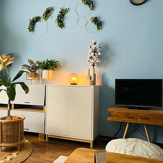 キャビネット,いいね！押し逃げすみません(。>д<),IKEA,IKEAのキャビネット,boho styleに憧れる,ワンルーム,一人暮らしインテリア,一人暮らし,お金をかけなくても楽しめる暮らし♡,ひとり暮らし,エーケト,賃貸インテリア,ワンルームでも楽しく,大好きな空間,RCの皆さまに感謝♡,フォロワーの皆様に感謝です♫,一人暮らしをとことん楽しむ,My Shelf nya-の部屋