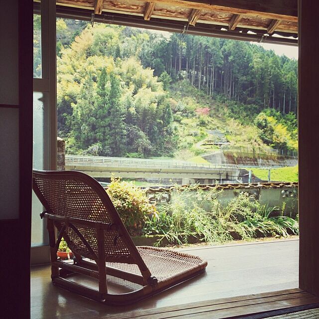 Overview,日本家屋,座椅子,籐,縁側 natの部屋