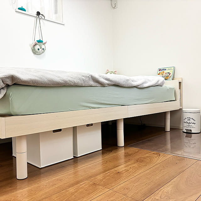 Bedroom,ニトリ,スッキリ暮らす,見て頂きありがとうございます⑅︎◡̈︎*,すのこベッド,次女部屋,RoomClipショッピング,おうち見直し企画,ジェラトーニ nonp--yの部屋