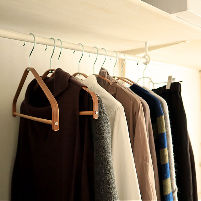 Bedroom,オープンクローゼット,竹製,IKEA,収納アイデア,収納,ハンガー,いちおしアイテム,DIY,マンション暮らし Hisayoの部屋