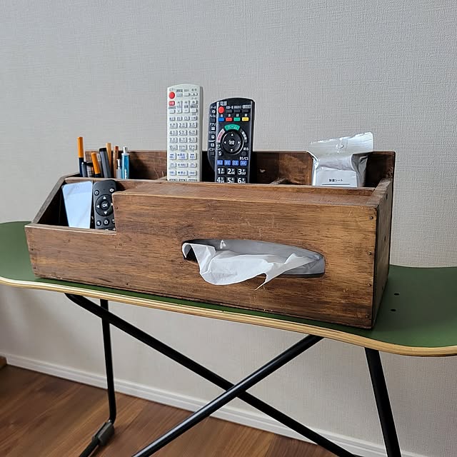 Lounge,ティッシュケース,木製,DIY,これ、DIYしたよ！,ウッドワックス,塗装,ステイン natsukiの部屋
