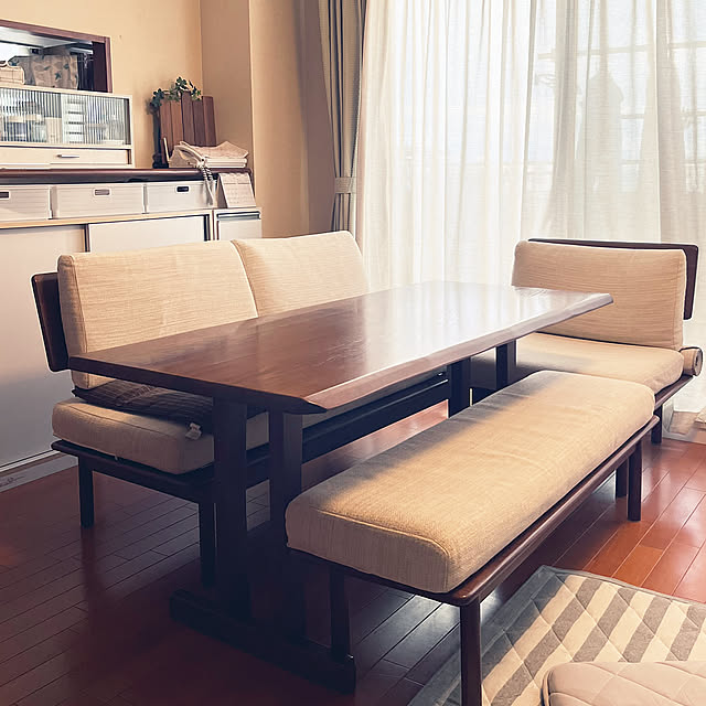 Lounge,マンション,リビングダイニング,3LDK,ナチュラル,ダイニングテーブル,ニトリ asariの部屋