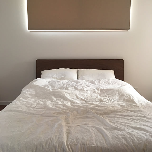 Bedroom,無印良品,ベッド,ナチュラル,シンプルな暮らし meleの部屋