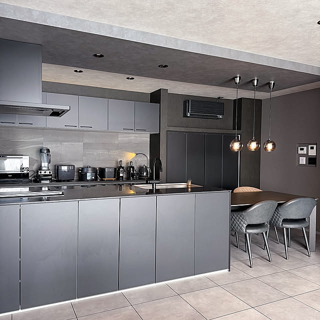 Kitchen,LIXIL,エコカラット,モダン,モノトーン,グレー好き♡,ノクト youko-mamaの部屋