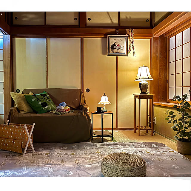 Lounge,趣味を楽しむ,夜を楽しむインテリア,師走,おひとりで…,,古い昭和の家,冬,冬支度,冬の模様替え Fleur_の部屋