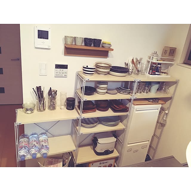 一人暮らし,Kitchen,食器棚,狭いキッチン SASAの部屋