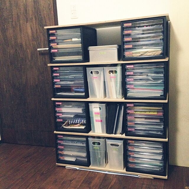 My Shelf,しただけ,RoomClip mag用ネタ,DIY,セリア,マスキングテープ,書類収納,100均,ダイソー mutsuの部屋
