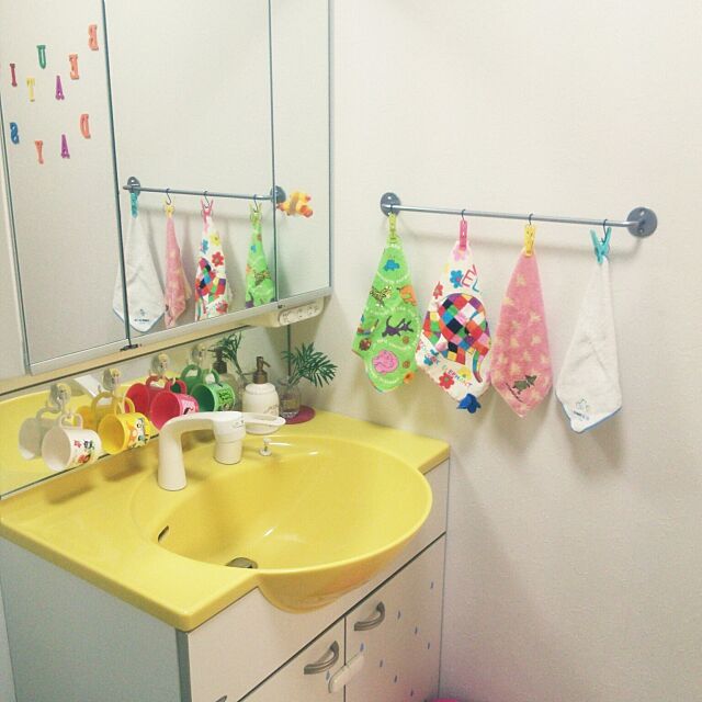 Bathroom,IKEA,タオルかけ serotiの部屋