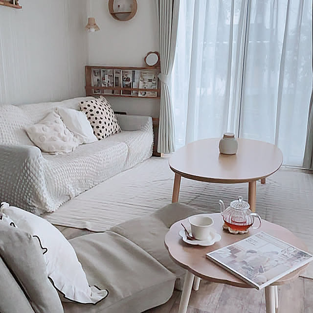 Bedroom,無印良品,サリュ,テーブル,3wayソファベッド,3wayソファー,ソファーベッド,ソファー,一番好きな場所,ナチュラル,インテリア,雑貨,ナチュラルインテリア,Come home!,ナチュラル雑貨,マイホーム,カムホーム,建売住宅 nanaの部屋