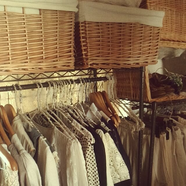 My Shelf,洋服収納,ラック,ハンガーラック,収納アイデア,ナチュラル,プチプラインテリア amabileの部屋