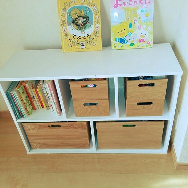 My Shelf,おもちゃ収納,ペンキ,ニトリ,入らないおもちゃは捨てる toaの部屋