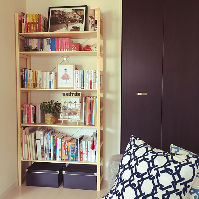 My Shelf,すっきり化計画,写真,BRUTUS,無印良品,本棚 maecocoの部屋