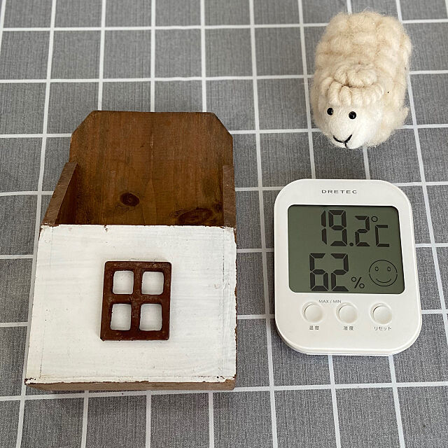 組み合わせ,温度計、湿度計,3COINS,レターケース,温湿度計,温度計,湿度計,My Desk mizuの部屋