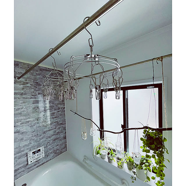 Bathroom,物干しピンチ,ダイソー,生活の変化,この春、買ってよかったもの,RCの皆さまに感謝♡,夫婦二人暮らし,季節を楽しむ暮らし,丁寧な暮らしを心がけて,手作りのある優しい暮らし,NO GREEN NO LIFE,水苔栽培,季節を楽しむ,おうち時間,観葉植物のある暮らし,TOTOサザナ NAOの部屋