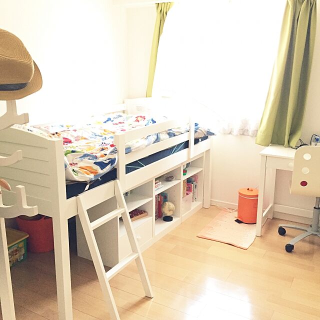 Bedroom,入学準備,システムベッド,ニトリ　,子供部屋,IKEA,分譲マンション naoibuの部屋