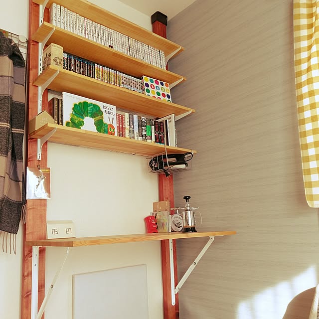 My Shelf,DIY,2×4材,ディアウォール,カインズホーム,アイロン台,本棚 shocoの部屋