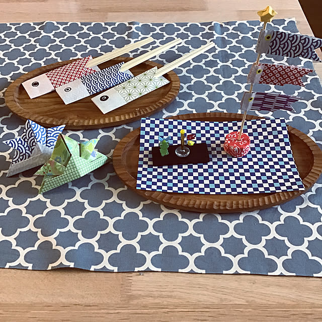 ガラス細工,かぶと,こいのぼり 手作り,箸袋手作り,折り紙 junの部屋