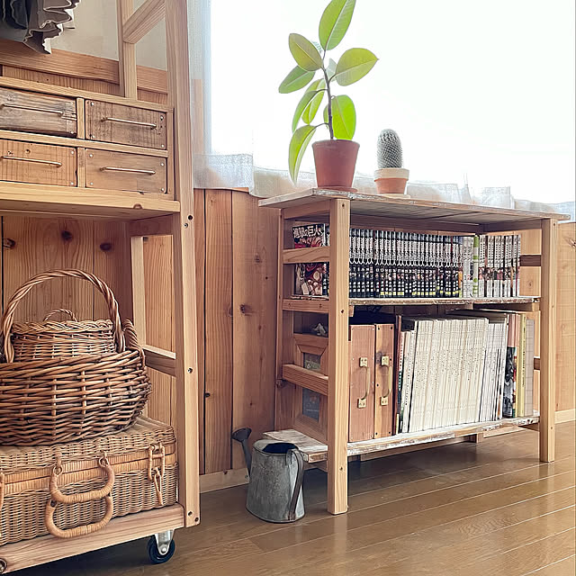 小引き出しDIY,息子部屋,ファイルボックス,本棚DIY,DIY,端材DIY,のほほん日和☆,手作り家具,板壁,オリジナル家具,木製家具,観葉植物,見せる収納,Bedroom k.i.brothersの部屋