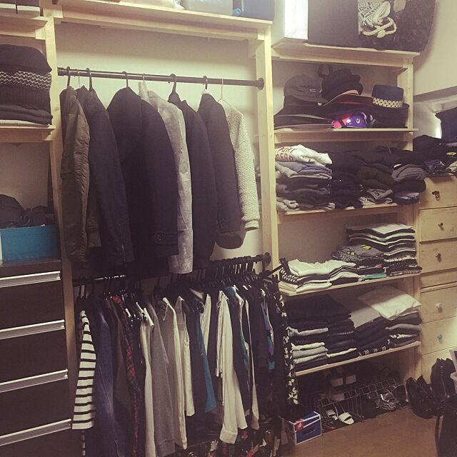My Shelf,衣類収納,ディアウォール,収納,賃貸,クローゼット,ハンドメイド,DIY,手作り Yokoの部屋