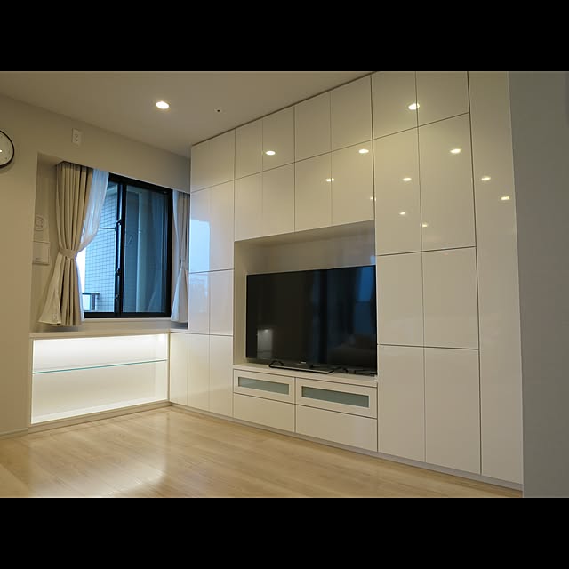 Lounge,テレビボード,テレビ台,壁面収納,オーダー家具 GNASHの部屋